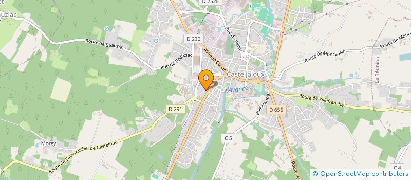 localisation de l'entreprise MADAME GERALDINE YOULET  CASTELJALOUX