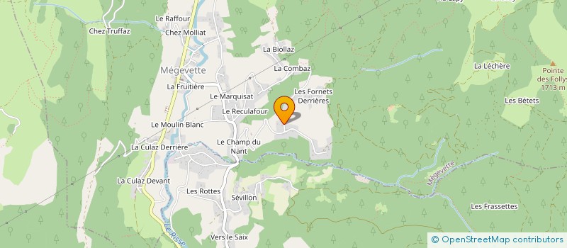 localisation de l'entreprise MADAME GERALDINE ZILIOLI  MEGEVETTE