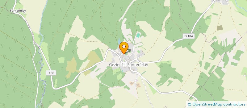 localisation de l'entreprise MADAME GERALDNE CROUVEZIER à GEZIER-ET-FONTENELAY