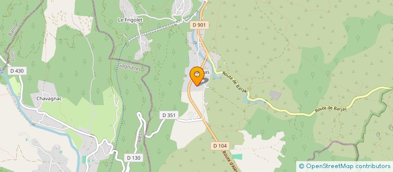 localisation de l'entreprise MADAME GERALDYNE LOPEZ  SAINT-PAUL-LE-JEUNE