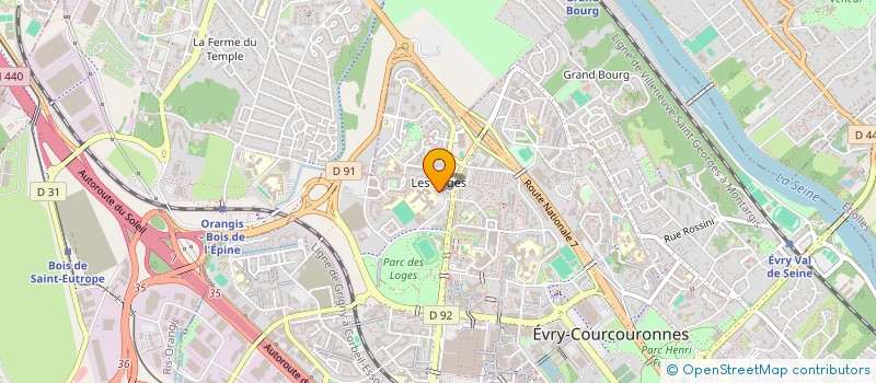 localisation de l'entreprise MADAME GERARD CERSON  EVRY-COURCOURONNES