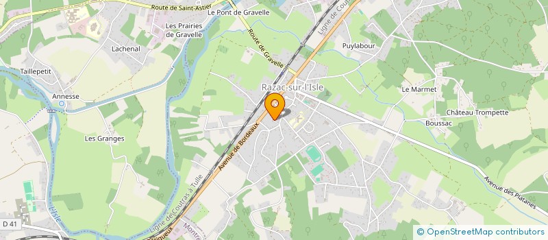 localisation de l'entreprise MADAME GERARD FANNY  RAZAC-SUR-L'ISLE