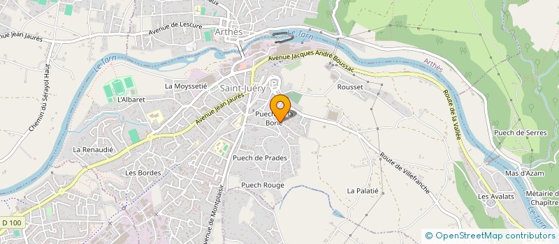 localisation de l'entreprise MADAME GERARD TIEYS à SAINT-JUERY