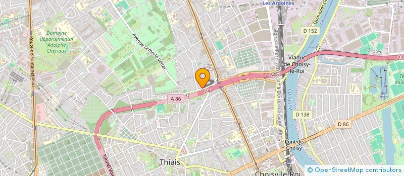 localisation de l'entreprise MADAME GERARDINE CASSIER  THIAIS