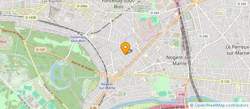 localisation de l'entreprise MADAME GERARO BENCHOUR  NOGENT-SUR-MARNE