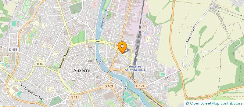 localisation de l'entreprise MADAME GERAUDE YAMDJEU A ZOM à AUXERRE