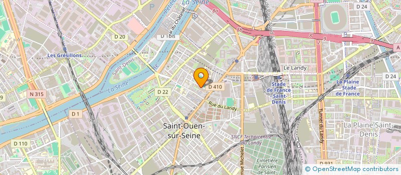 localisation de l'entreprise MADAME GERBYNE LINEAU à SAINT-OUEN-SUR-SEINE