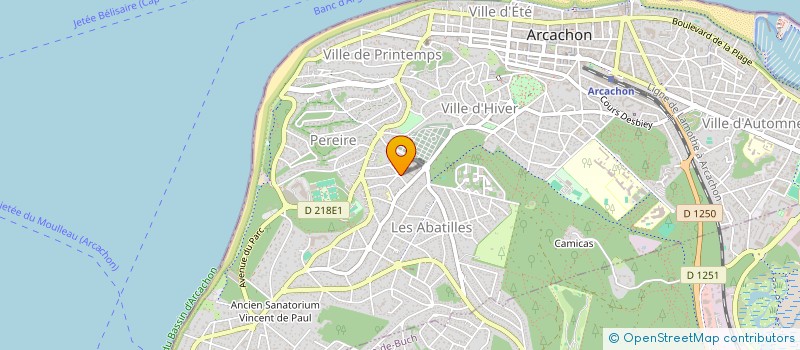 localisation de l'entreprise MADAME GERCENDE PONS  ARCACHON