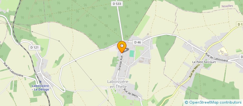 localisation de l'entreprise MADAME GERDA BUHRER à LABOISSIERE-EN-THELLE