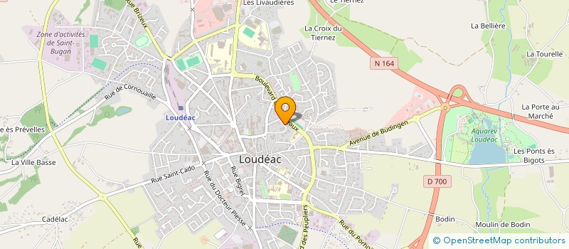 localisation de l'entreprise MADAME GERMAINE AUGUSTIN à LOUDEAC