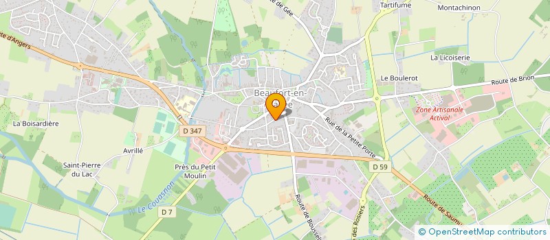 localisation de l'entreprise MADAME GERMAINE BEAUSSIER  BEAUFORT-EN-ANJOU