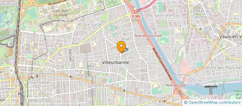 localisation de l'entreprise MADAME GERMAINE BLONDET  VILLEURBANNE