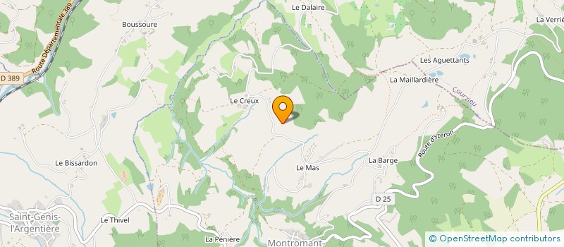localisation de l'entreprise MADAME GERMAINE BOUCHUT à MONTROMANT