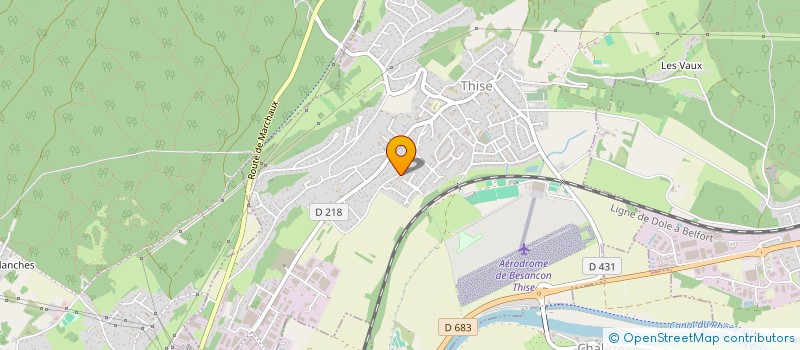 localisation de l'entreprise MADAME GERMAINE BOURREE  THISE