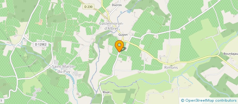 localisation de l'entreprise MADAME GERMAINE BRISSAUD  MONSEGUR