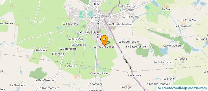 localisation de l'entreprise MADAME GERMAINE BRUNEAU  SAINT-GERMAIN-DU-PINEL