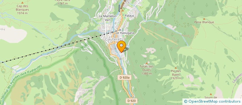 localisation de l'entreprise MADAME GERMAINE CAZABONNE  CAUTERETS