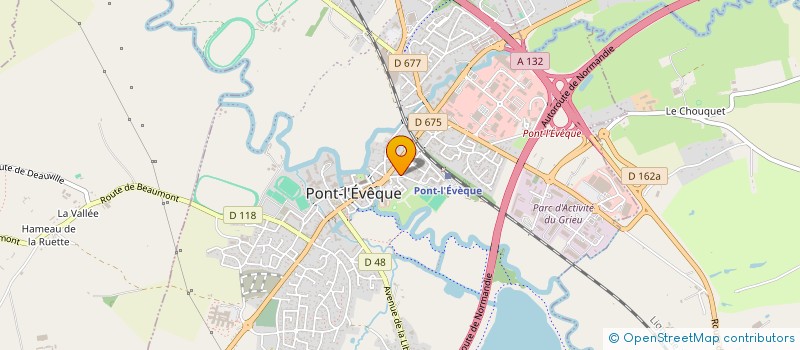 localisation de l'entreprise MADAME GERMAINE CHANDIOUX  PONT L'EVEQUE