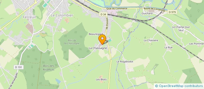 localisation de l'entreprise MADAME GERMAINE CHANLON  HAUTEFOND