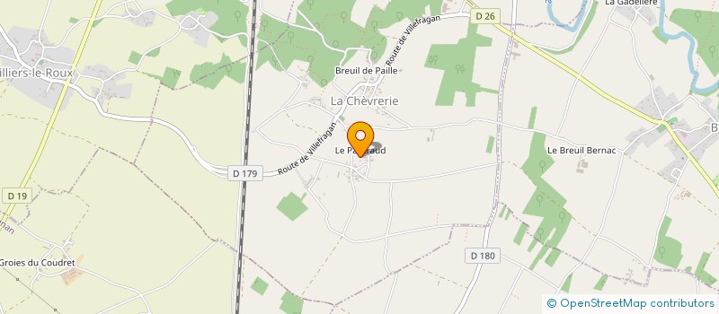 localisation de l'entreprise MADAME GERMAINE CHAVOUET à LA CHEVRERIE