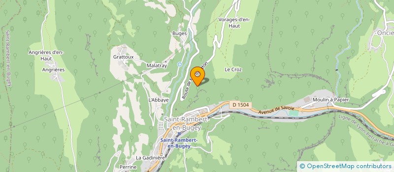 localisation de l'entreprise MADAME GERMAINE COMBE  SAINT-RAMBERT-EN-BUGEY