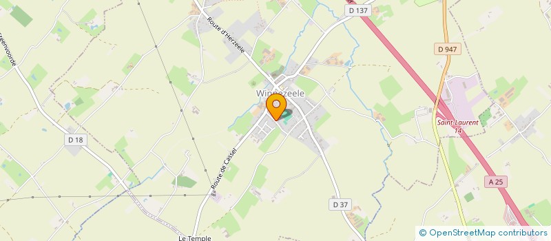 localisation de l'entreprise MADAME GERMAINE DECROOCQ  WINNEZEELE