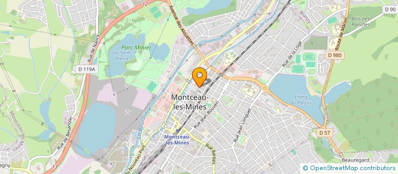 localisation de l'entreprise MADAME GERMAINE DEPOUILLY à MONTCEAU-LES-MINES