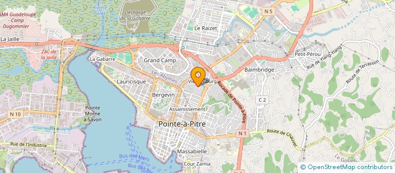 localisation de l'entreprise MADAME GERMAINE DESIREE à LES ABYMES
