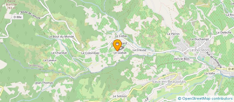 localisation de l'entreprise MADAME GERMAINE DUMAS  LE PERREON