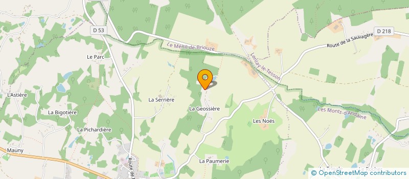 localisation de l'entreprise MADAME GERMAINE DURAND à LES MONTS-D'ANDAINE