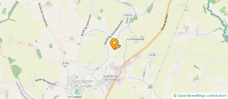 localisation de l'entreprise MADAME GERMAINE DURAND à SAINT-BOMER-LES-FORGES