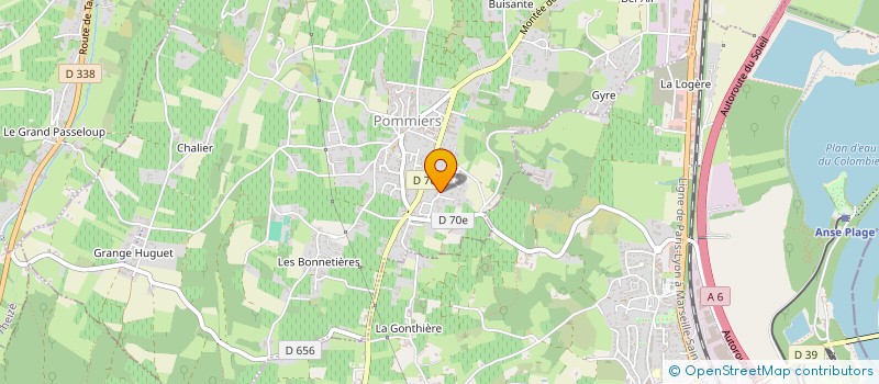 localisation de l'entreprise MADAME GERMAINE FARGEOT à POMMIERS