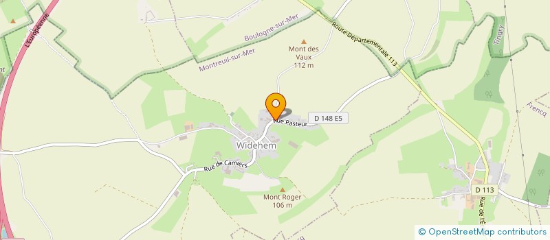 localisation de l'entreprise MADAME GERMAINE FAUQUEMBERGUES  WIDEHEM