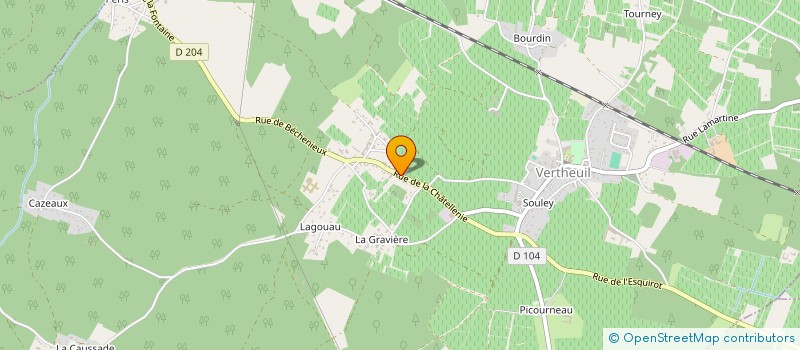 localisation de l'entreprise MADAME GERMAINE FAUX  VERTHEUIL