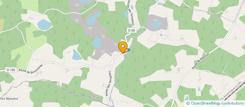 localisation de l'entreprise MADAME GERMAINE FAVIER  SAINT-LAURENT-DES-COMBES