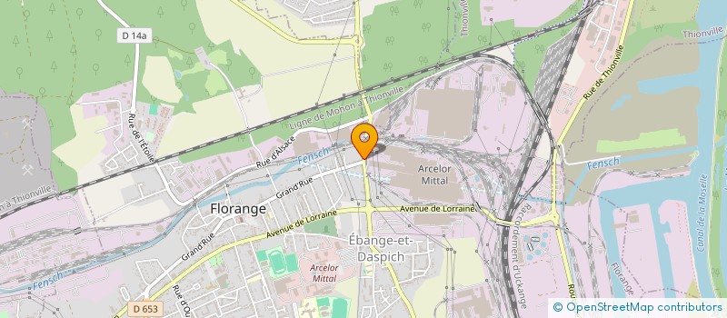 localisation de l'entreprise MADAME GERMAINE FENOT  FLORANGE