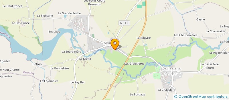 localisation de l'entreprise MADAME GERMAINE GADBOIS à MOUTIERS