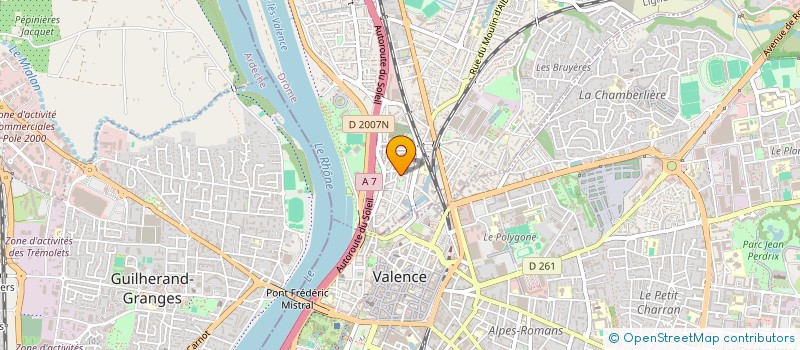 localisation de l'entreprise MADAME GERMAINE GIARELLI  BOURG-LES-VALENCE