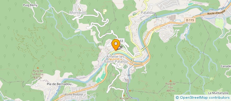 localisation de l'entreprise MADAME GERMAINE GIBERT  AMELIE-LES-BAINS-PALALDA