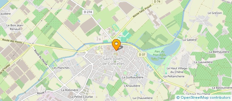 localisation de l'entreprise MADAME GERMAINE GOHAUD  SAINT-JULIEN-DE-CONCELLES