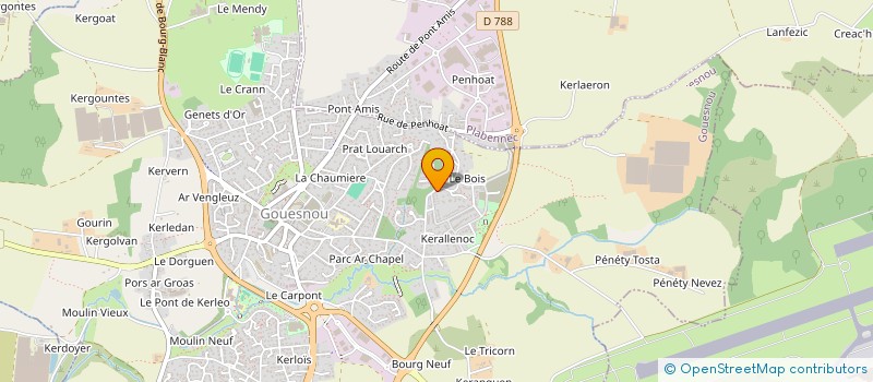 localisation de l'entreprise MADAME GERMAINE GOUEZ  GOUESNOU