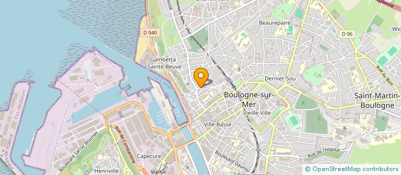 localisation de l'entreprise MADAME GERMAINE GRIVART  BOULOGNE-SUR-MER