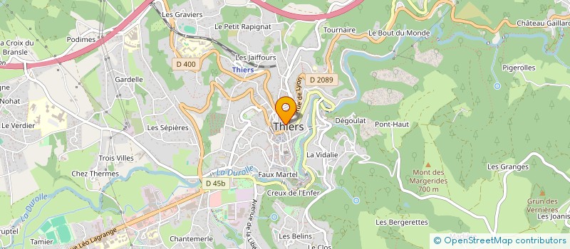 localisation de l'entreprise MADAME GERMAINE GUILBERT  THIERS