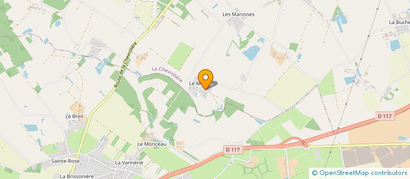 localisation de l'entreprise MADAME GERMAINE GUILET  LA CHEVROLIERE