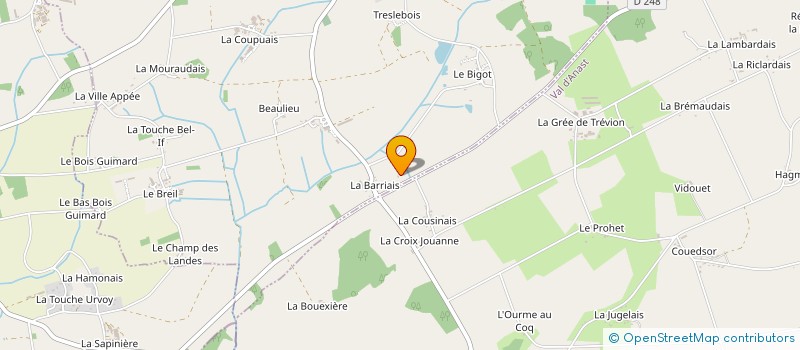 localisation de l'entreprise MADAME GERMAINE HERVOIR à LES BRULAIS