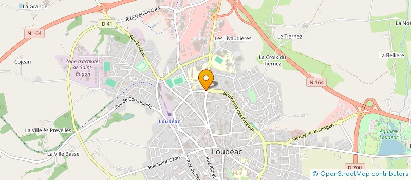 localisation de l'entreprise MADAME GERMAINE HOCHET à LOUDEAC