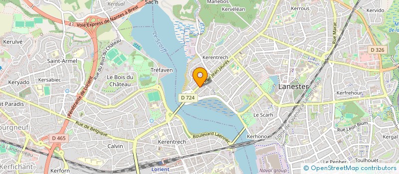 localisation de l'entreprise MADAME GERMAINE KERVRAN  LANESTER
