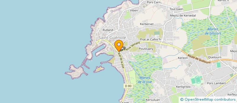 localisation de l'entreprise MADAME GERMAINE L'HENORET  PENMARCH