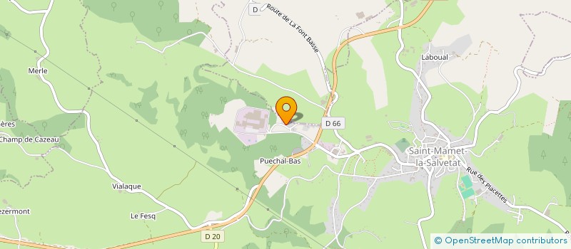 localisation de l'entreprise MADAME GERMAINE LACOMBE à SAINT-MAMET-LA-SALVETAT