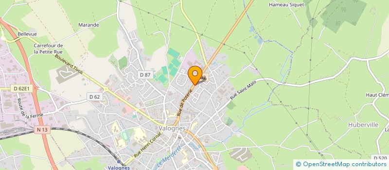 localisation de l'entreprise MADAME GERMAINE LANDRI  VALOGNES